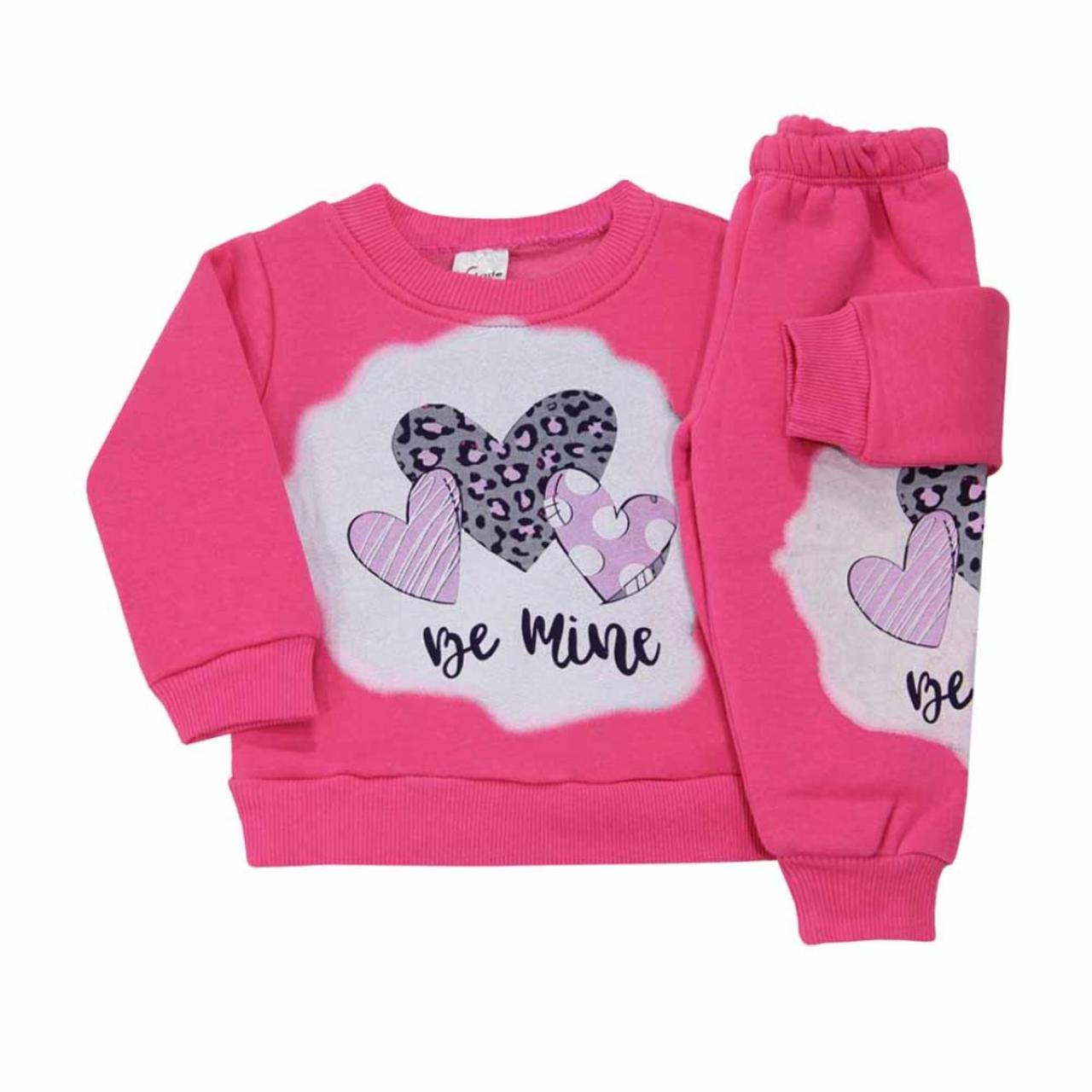 PROD Σετ φόρμα φούτερ κορίτσι Prod-1530222-Pink