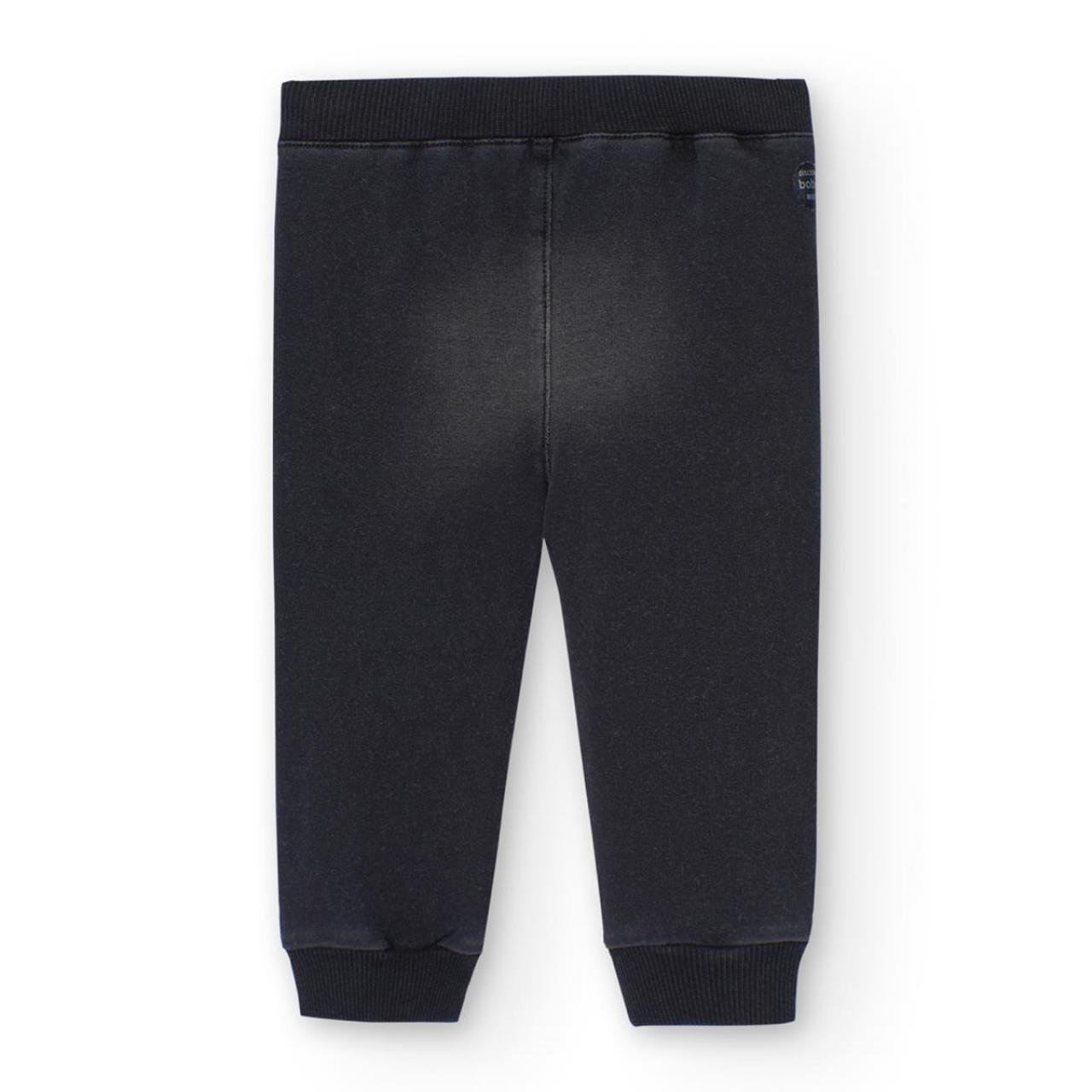 Παντελόνι φούτερ αγόρι Boboli-390248-BLACK φωτογραφία