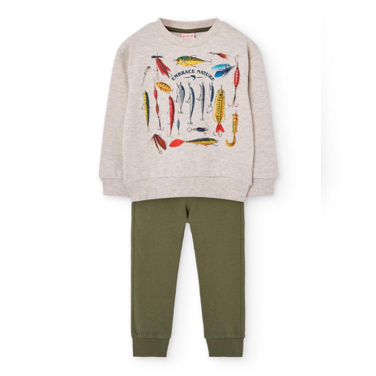 BOBOLI Σετ φόρμα φούτερ αγόρι Boboli-522166-7402-Beige