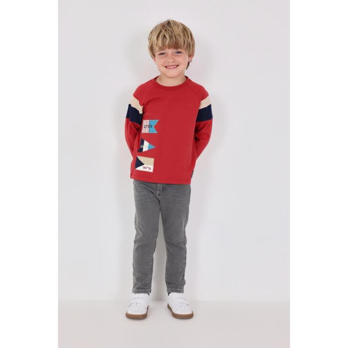 Μπλούζα μακό αγόρι Boboli-322052-3945-Red