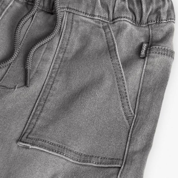 Παντελόνι τζιν-φούτερ cargo αγόρι Boboli-512222-GREY