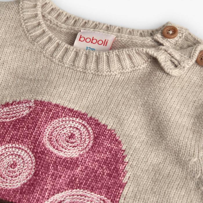 Μπλούζα πλεκτή κορίτσι Boboli-232007-7402-Beige