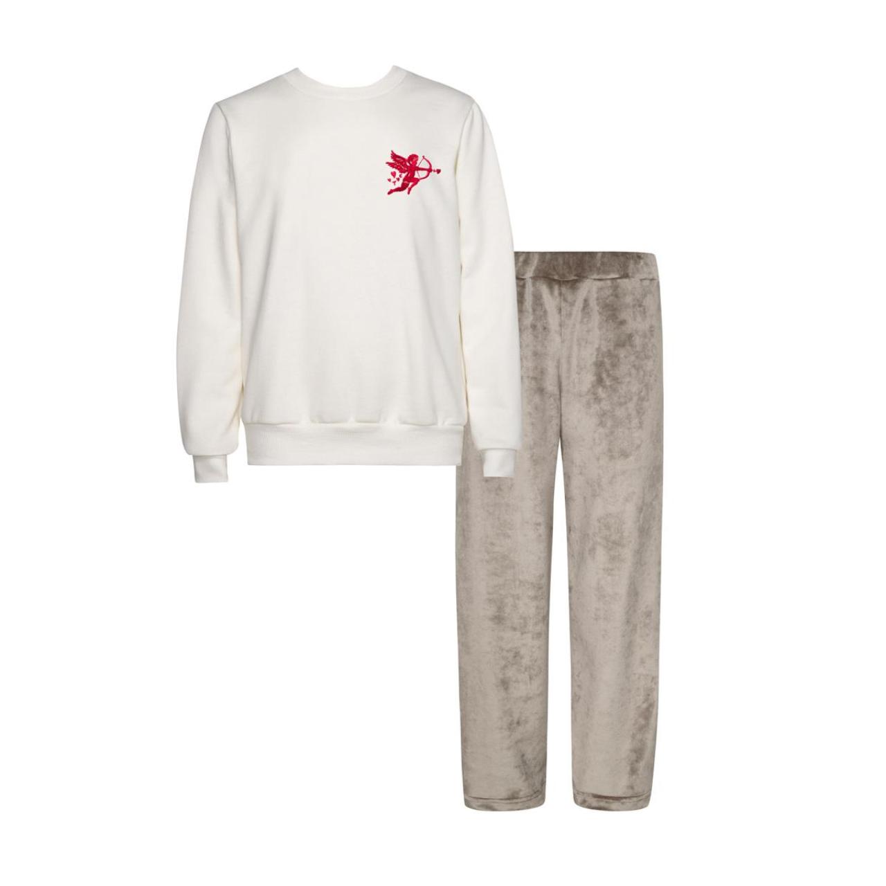 Σετ φούτερ κορίτσι two in a castle-T6700-White