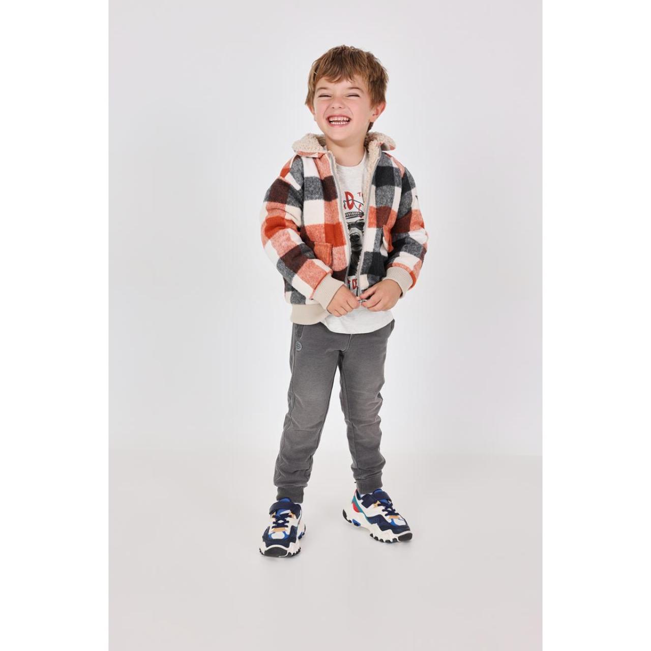 Μπουφάν fleece αγόρι Boboli-312163-9721-Beige φωτογραφία