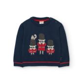 Μπλούζα πλεκτή αγόρι Boboli-712190-2440-Navy