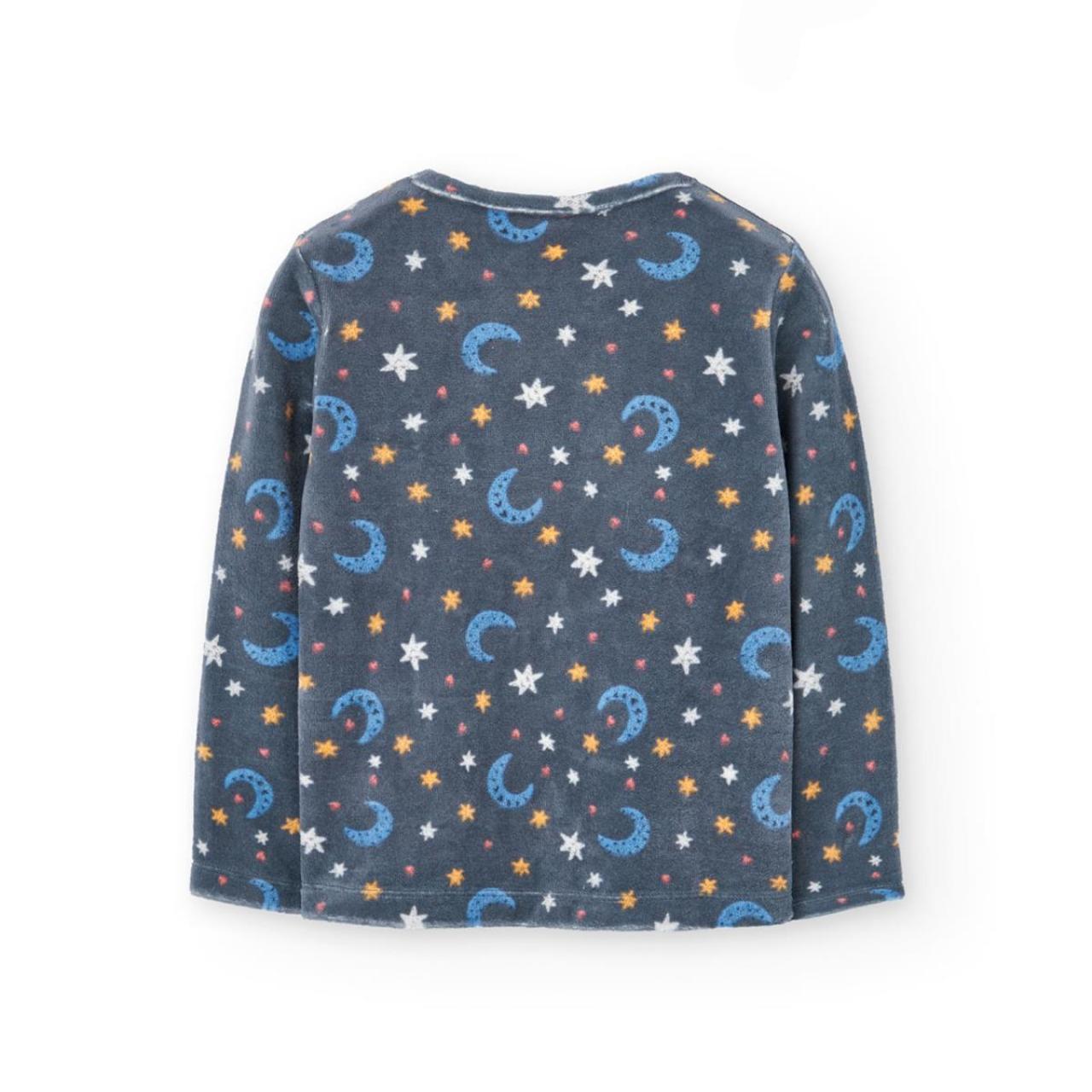 Πιτζάμα βελουτέ κορίτσι Boboli-922081-9672-Blue φωτογραφία