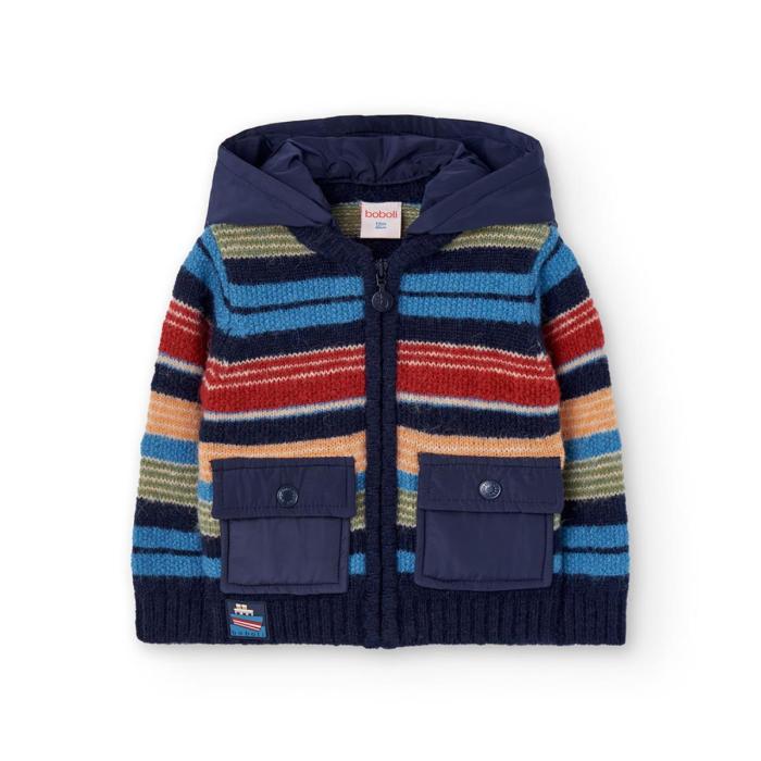 Ζακέτα πλεκτή αγόρι Boboli-322120-2440-Navy