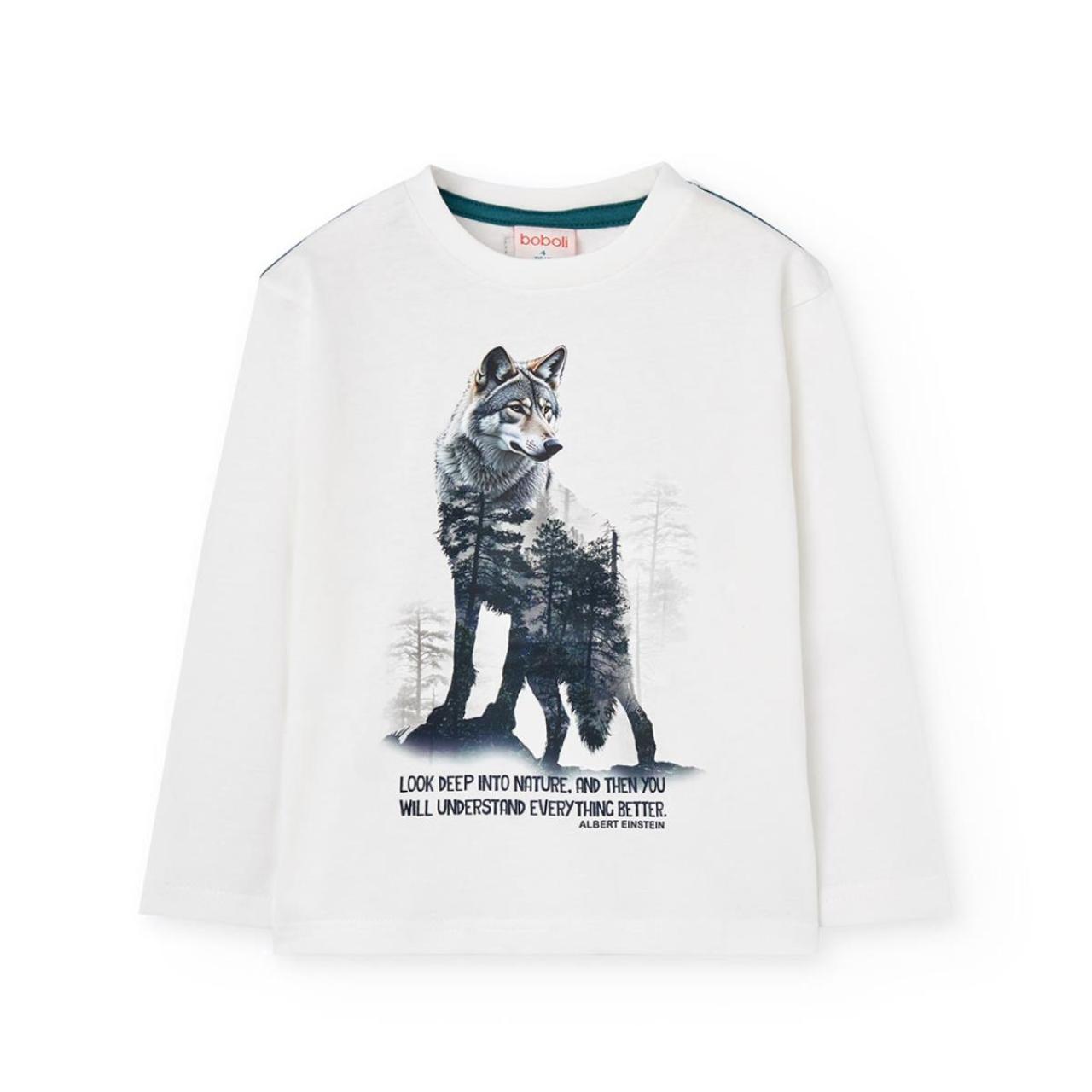 Μπλούζα μακό αγόρι Boboli-592017-1111-White