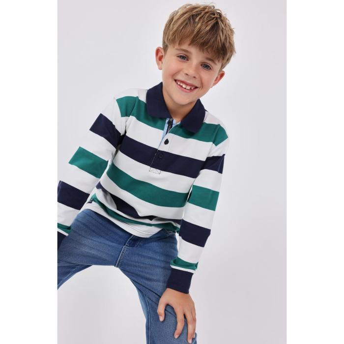 Μπλούζα πόλο πικέ αγόρι Boboli-502007-9710-Multicolor