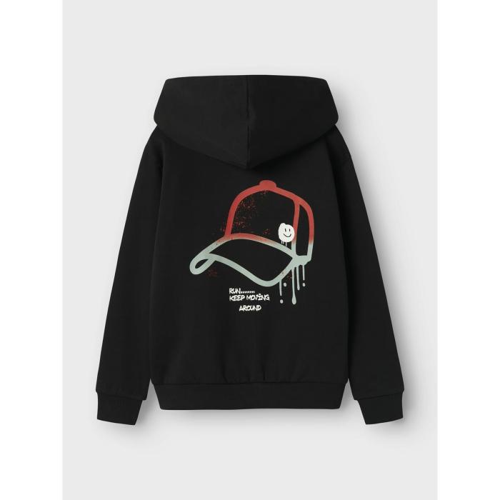 Μπλούζα φούτερ αγόρι name it-13246698-Black
