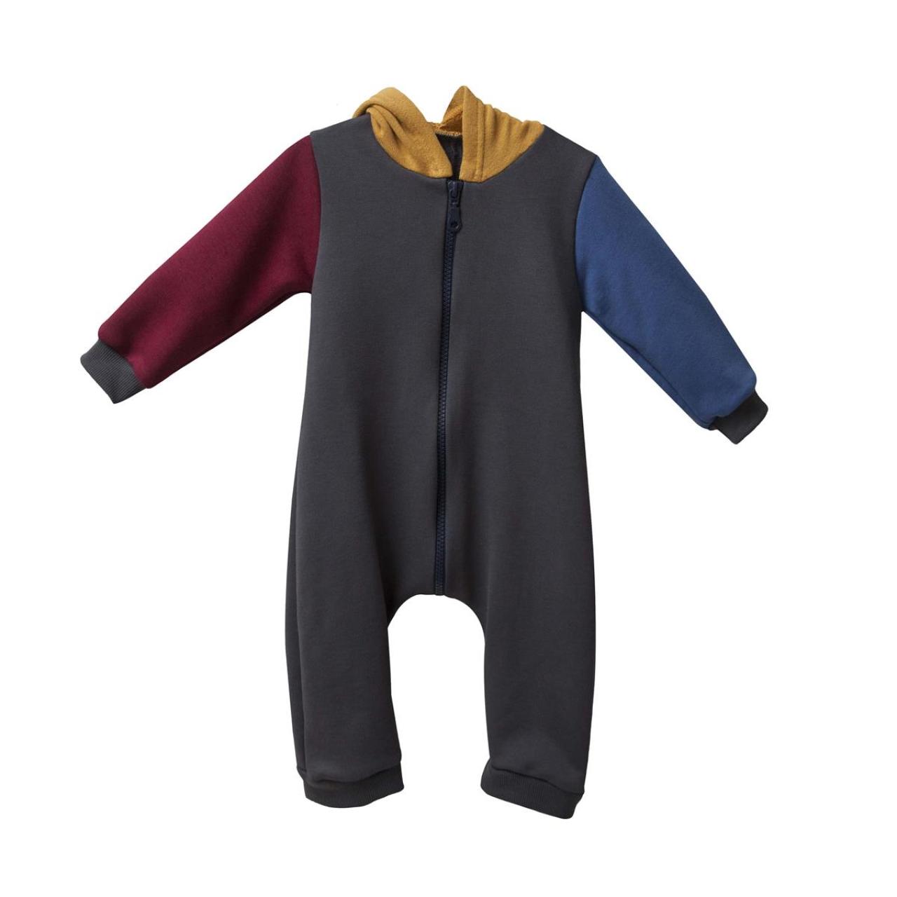 Φορμάκι μπεμπέ φούτερ αγόρι two in a castle-T6925-Grey