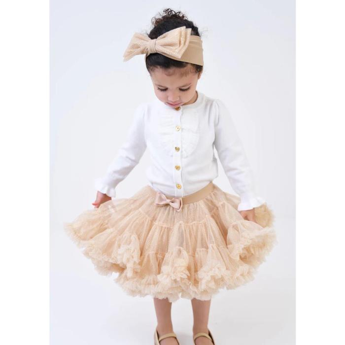 Φούστα tutu μπεμπέ κορίτσι Angel's Face-Kitty Baby Sparkle Tutu-Sand