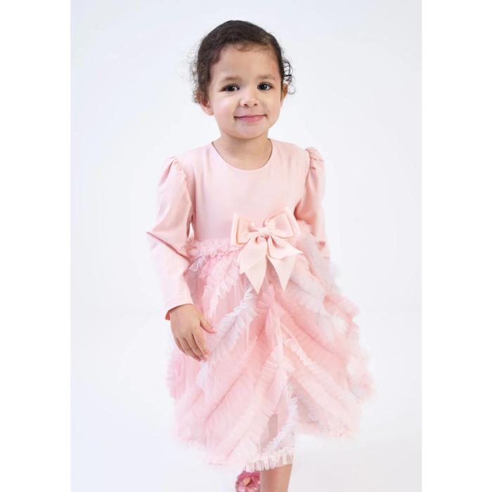Φόρεμα μπεμπέ τούλι κορίτσι Angel's Face-Callula Baby Dress-Blush Pink