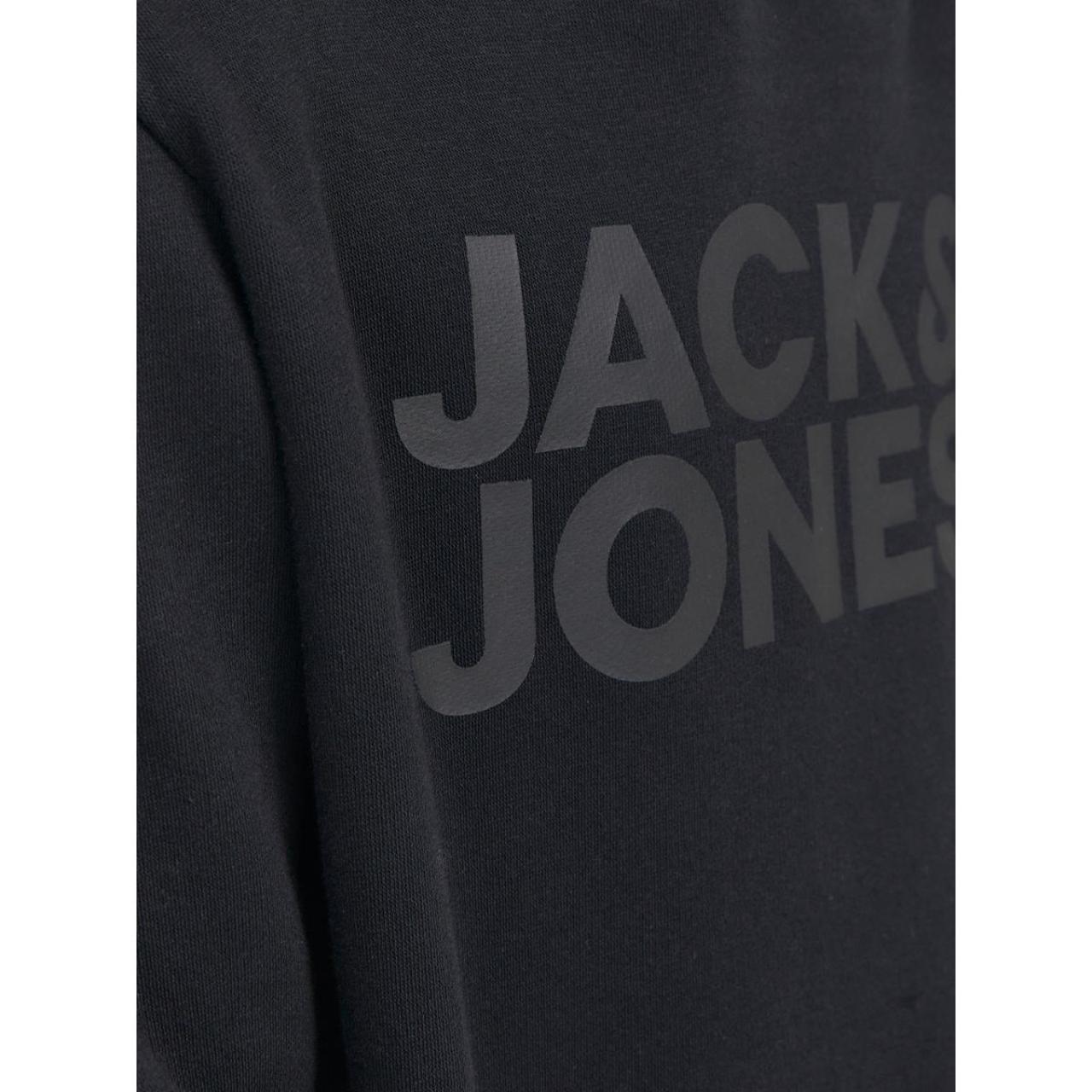 Μπλούζα φούτερ hoodie αγόρι JACK & JONES-12152841-Black Large φωτογραφία