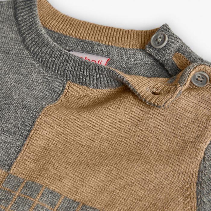 Μπλούζα πλεκτή αγόρι Boboli-712077-8125-Grey