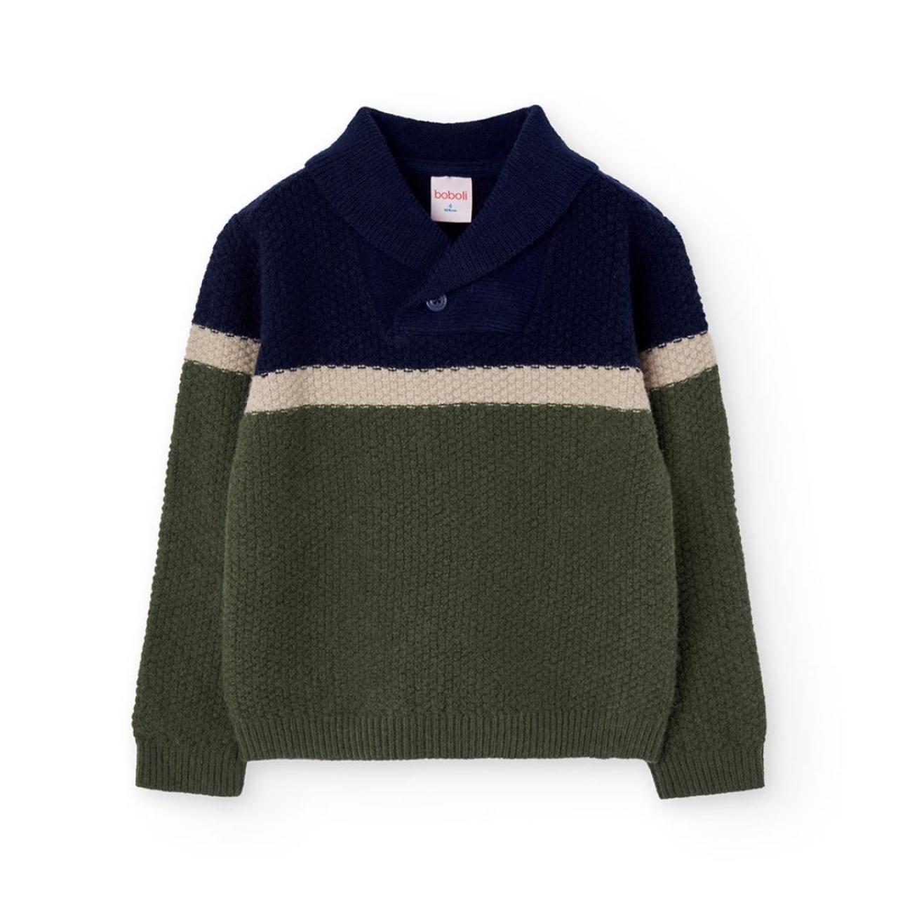 Μπλούζα πλεκτή αγόρι Boboli-732158-4734-Green