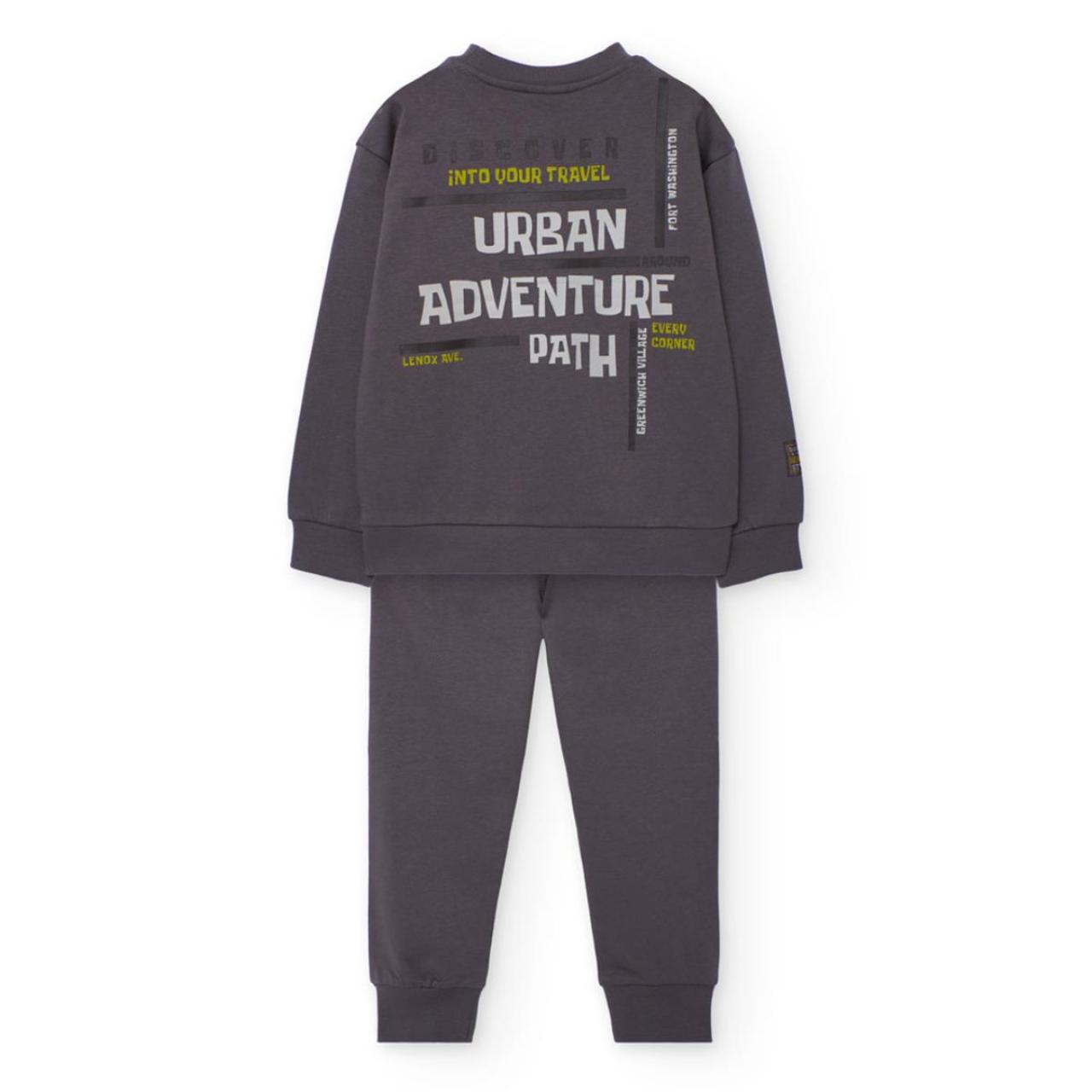 Σετ φόρμα φούτερ αγόρι Boboli-512211-8119-Anthracite