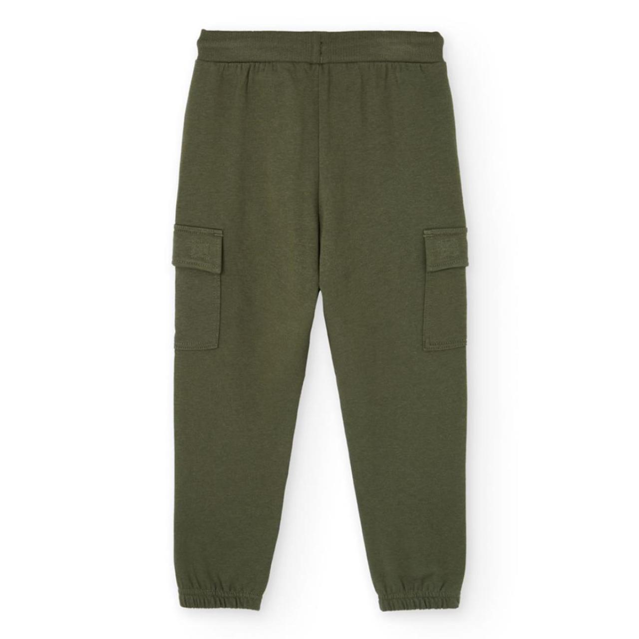 Παντελόνι φούτερ cargo αγόρι Boboli-502085-4734-Green φωτογραφία