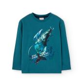 Μπλούζα μακό αγόρι Boboli-592017-4733-Green
