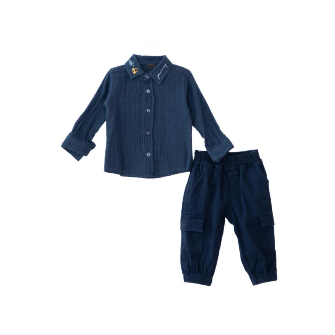 Σετ μπεμπέ 3 τεμ.αγόρι Restart-25/10518-Navy