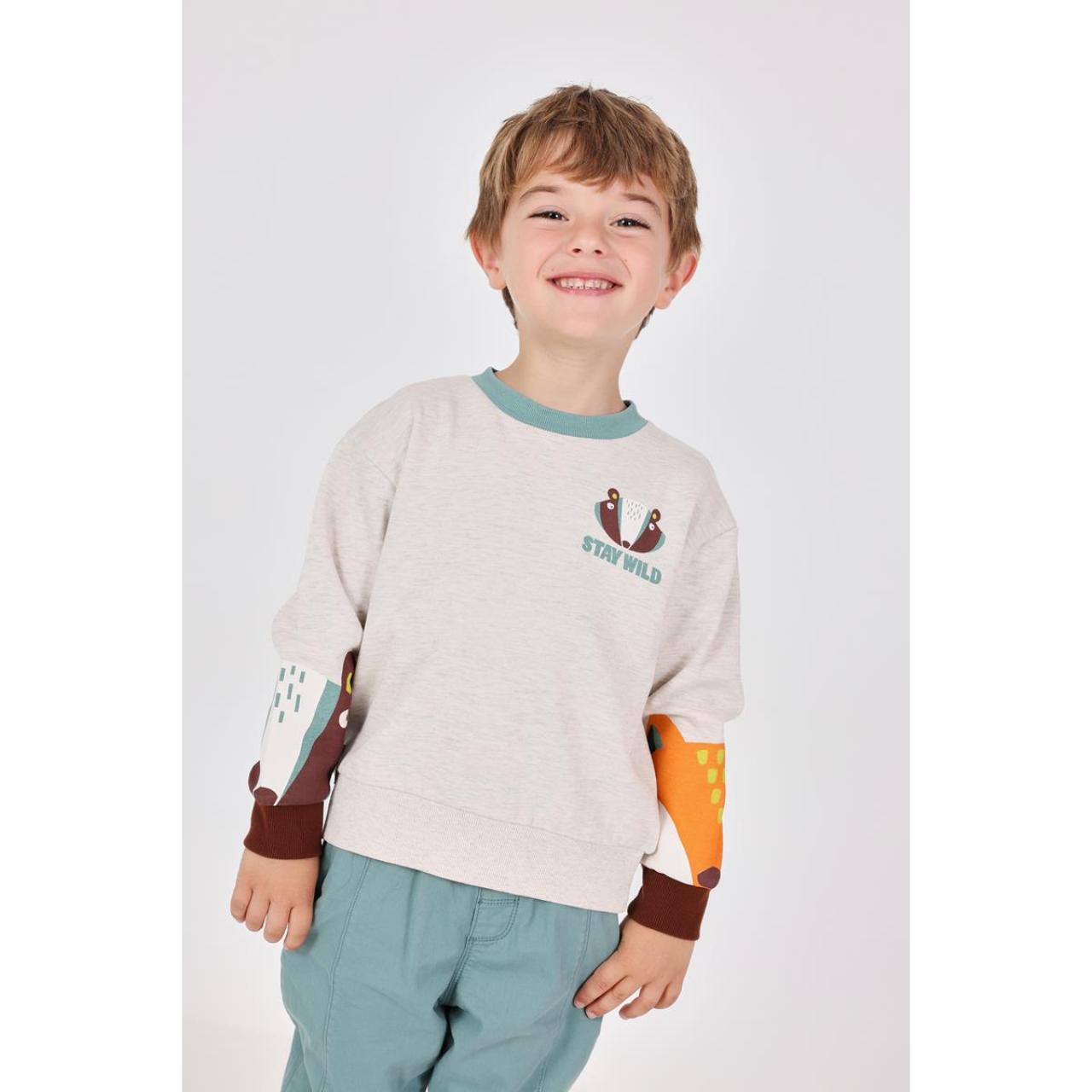 Μπλούζα φούτερ αγόρι Boboli-332008-7402-Grey