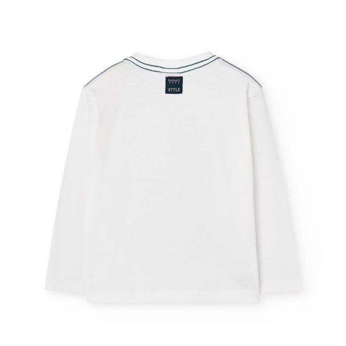 Μπλούζα μακό αγόρι Boboli-592017-1111-White