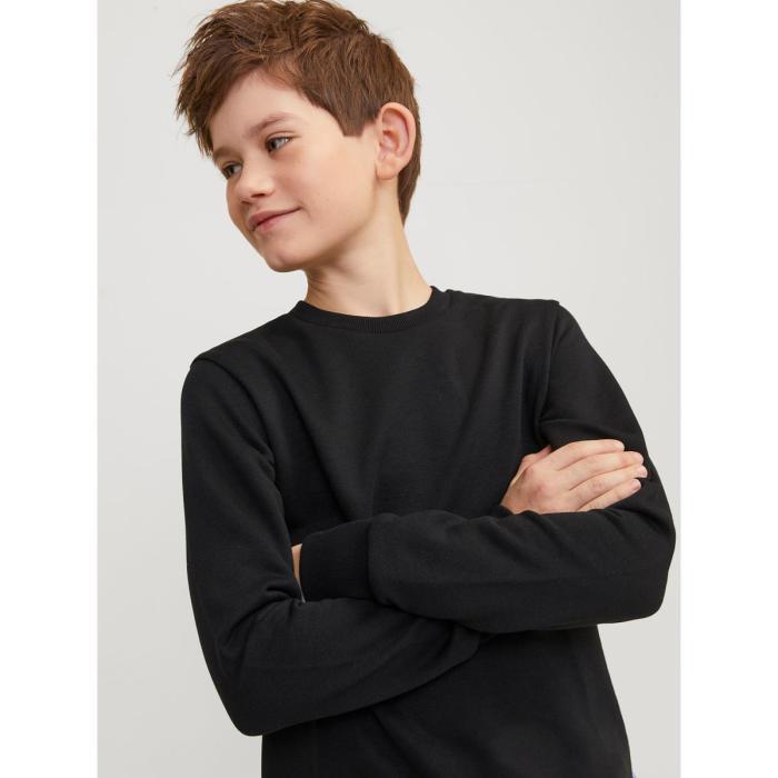 Μπλούζα φούτερ αγόρι Jack & Jones-12250530-Black