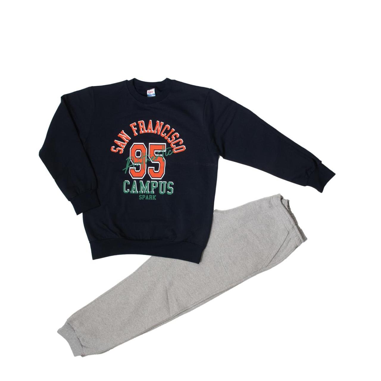 SPARK Σετ φόρμα φούτερ αγόρι Spark-4000-Blue