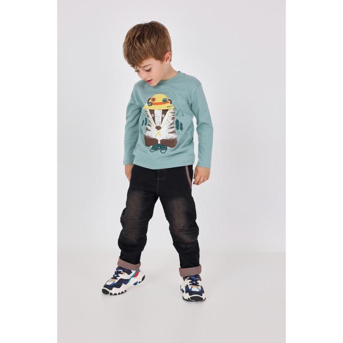Μπλούζα μακό αγόρι Boboli-332086-4729-Green
