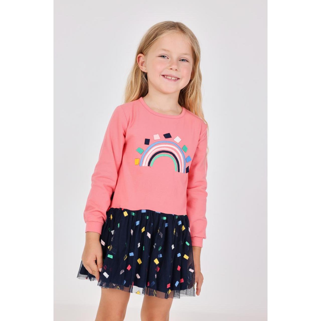 Φόρεμα φούτερ κορίτσι Boboli-202150-3914-Coral