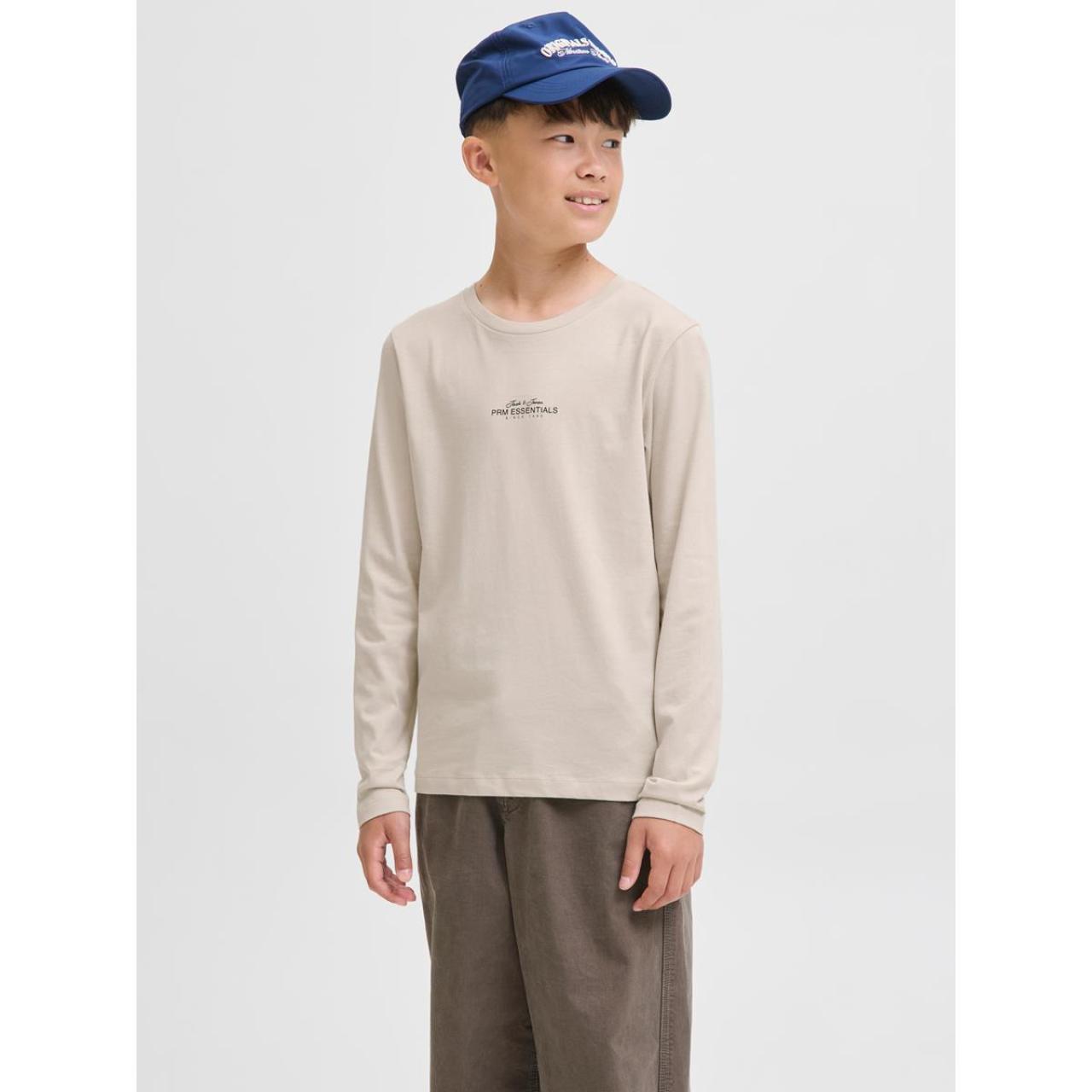 Μπλούζα μακό αγόρι JACK & JONES-12288454-Silver Lining