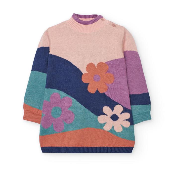 Φόρεμα πλεκτό κορίτσι Boboli-222040-3915-Multicolor