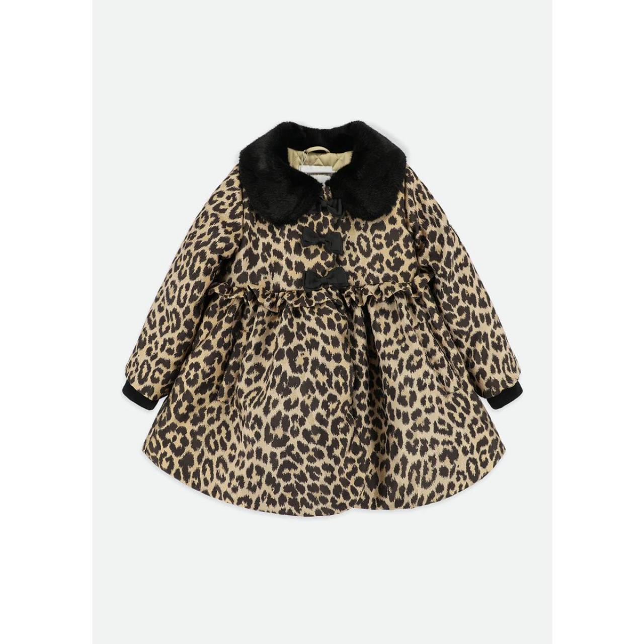 Παλτό μακρύ κορίτσι Angel's Face-Harmony Coat-Black Leapard φωτογραφία