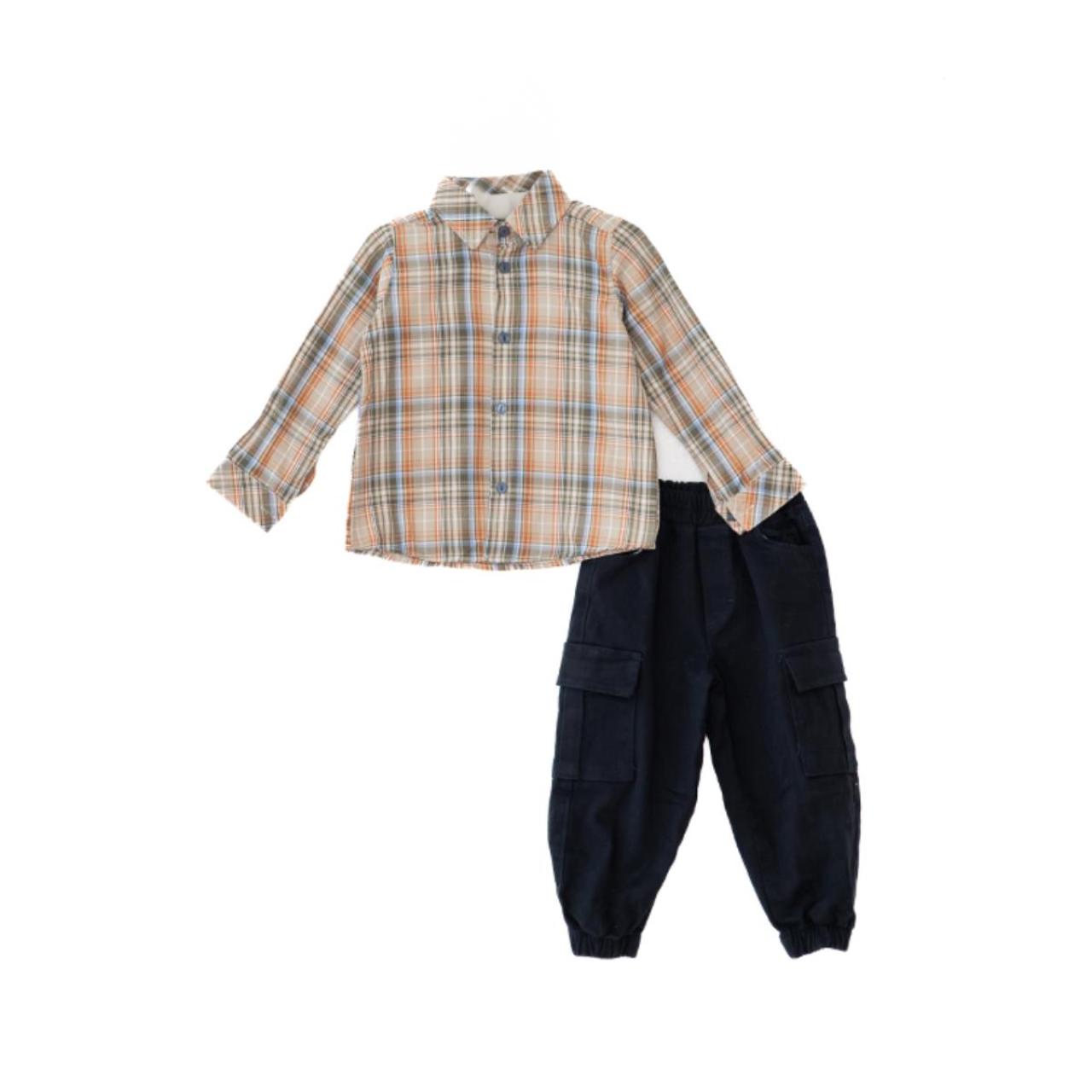 Σετ 3 τεμ.αγόρι Restart-25/10555-Beige φωτογραφία