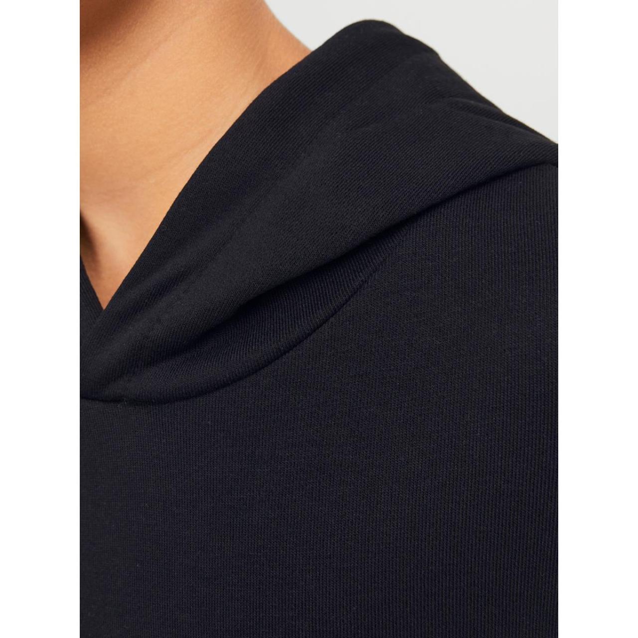 Μπλούζα φούτερ hoodie αγόρι JACK & JONES-12250531-Black