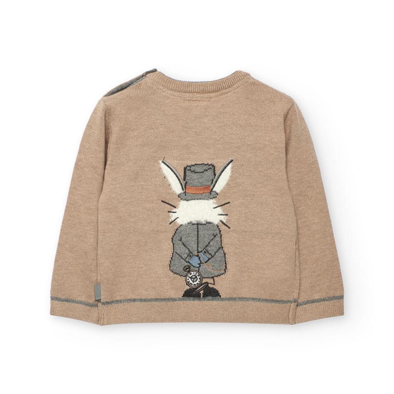 Μπλούζα πλεκτή αγόρι Boboli-712044-7443-Beige φωτογραφία