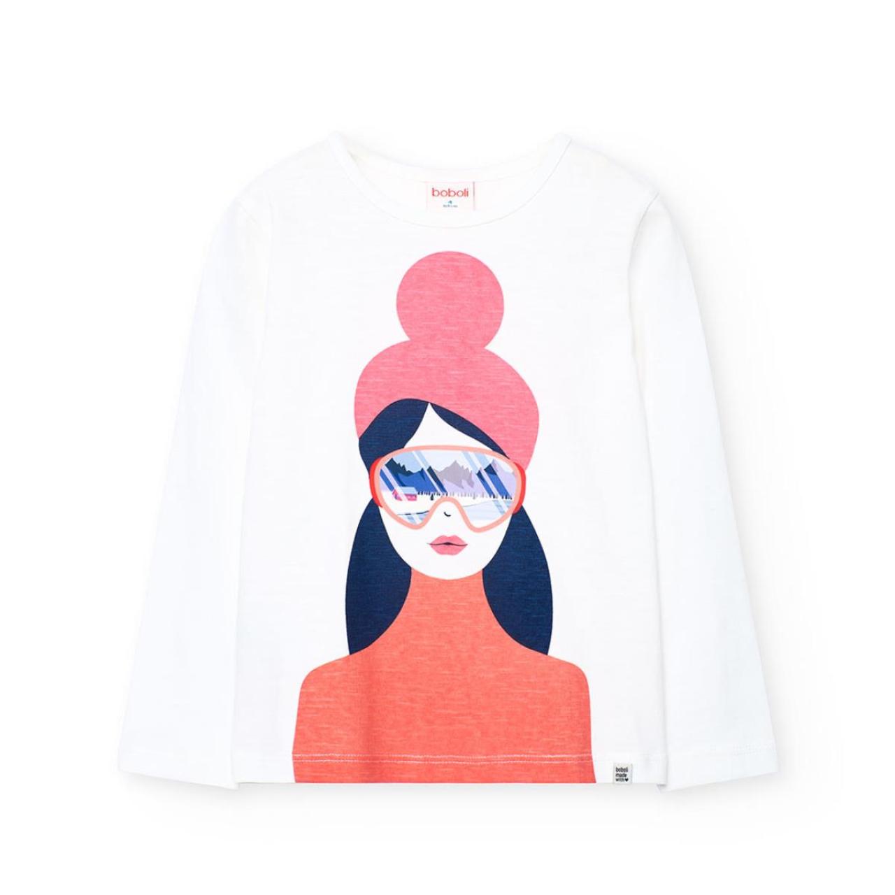 Μπλούζα μακό κορίτσι Boboli-432065-1111-White