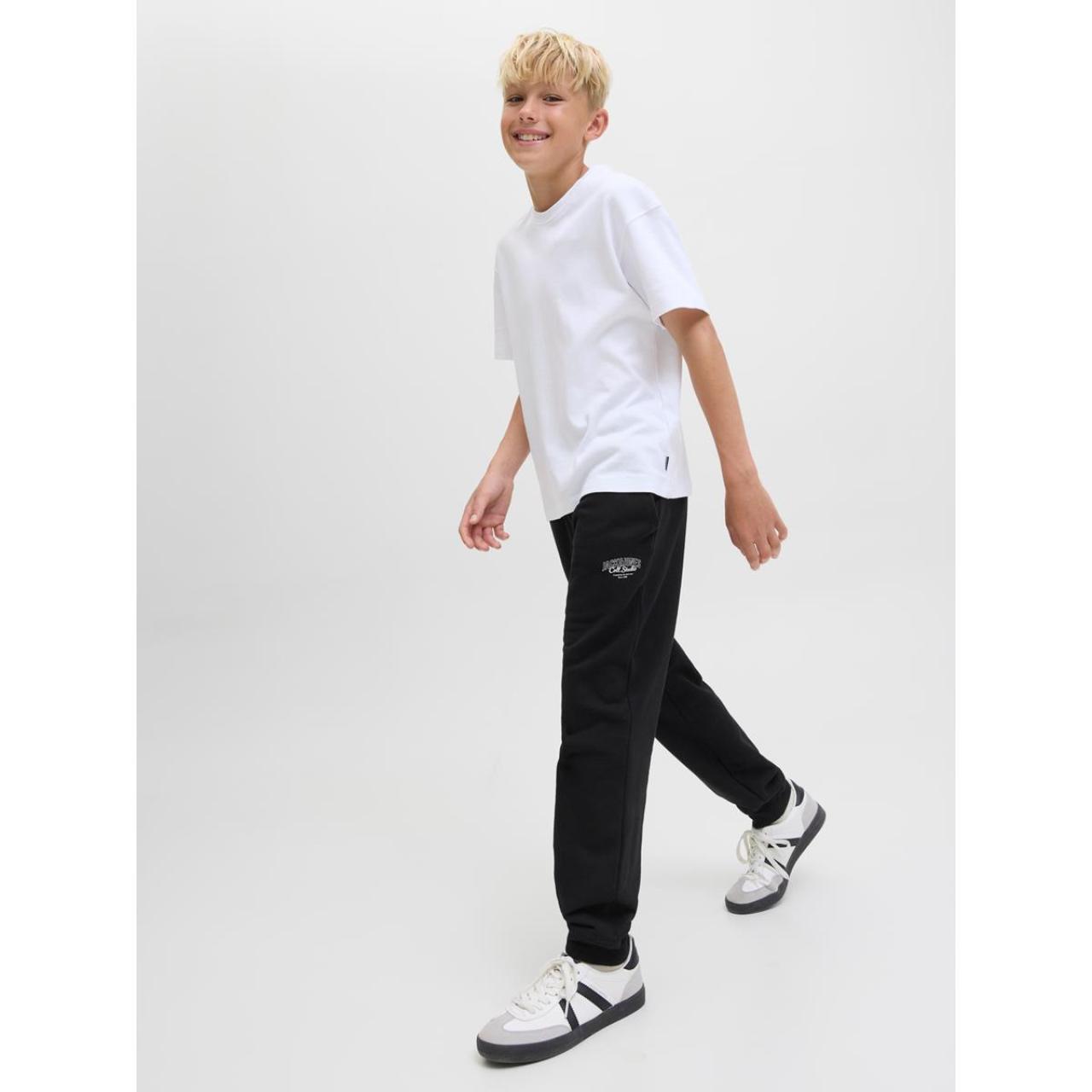 Παντελόνι φούτερ αγόρι JACK & JONES-12279624-Black φωτογραφία