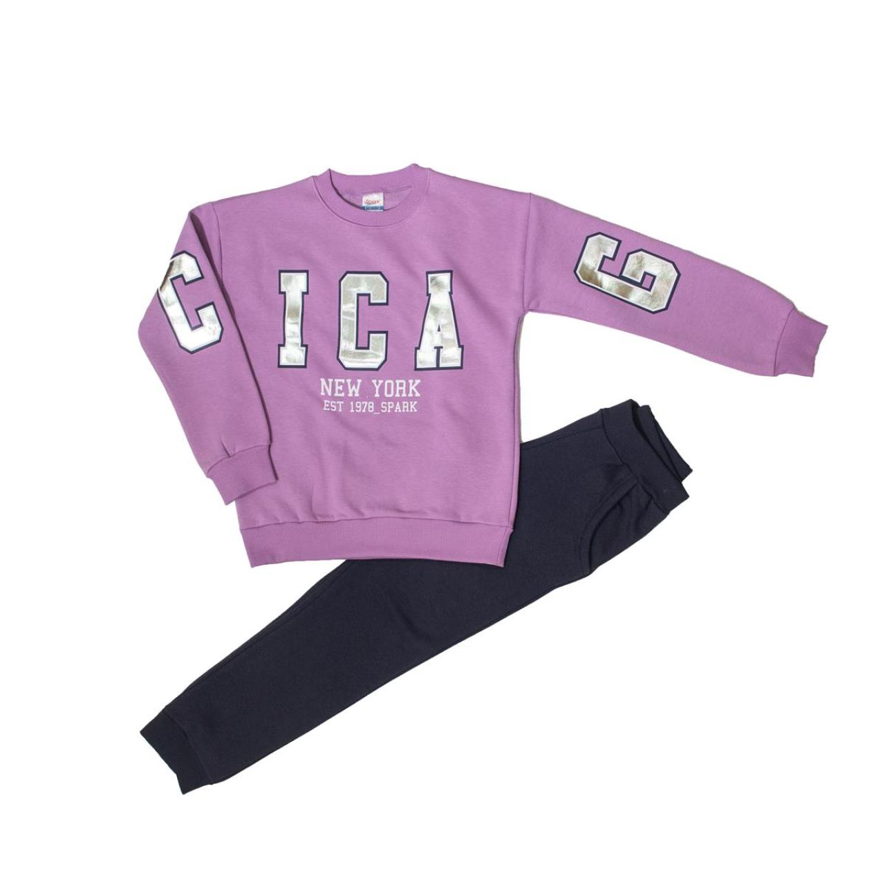 SPARK Σετ φόρμα φούτερ κορίτσι Spark-4435-Lilac
