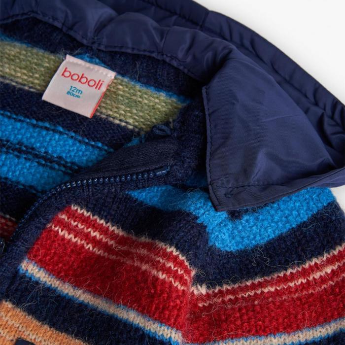 Ζακέτα πλεκτή αγόρι Boboli-322120-2440-Navy