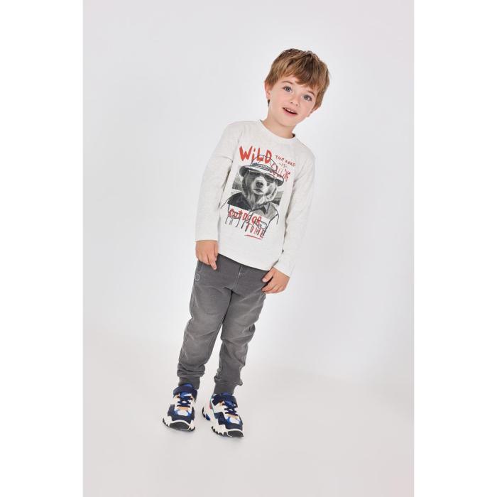 Μπλούζα μακό αγόρι Boboli-312017-7359-Grey