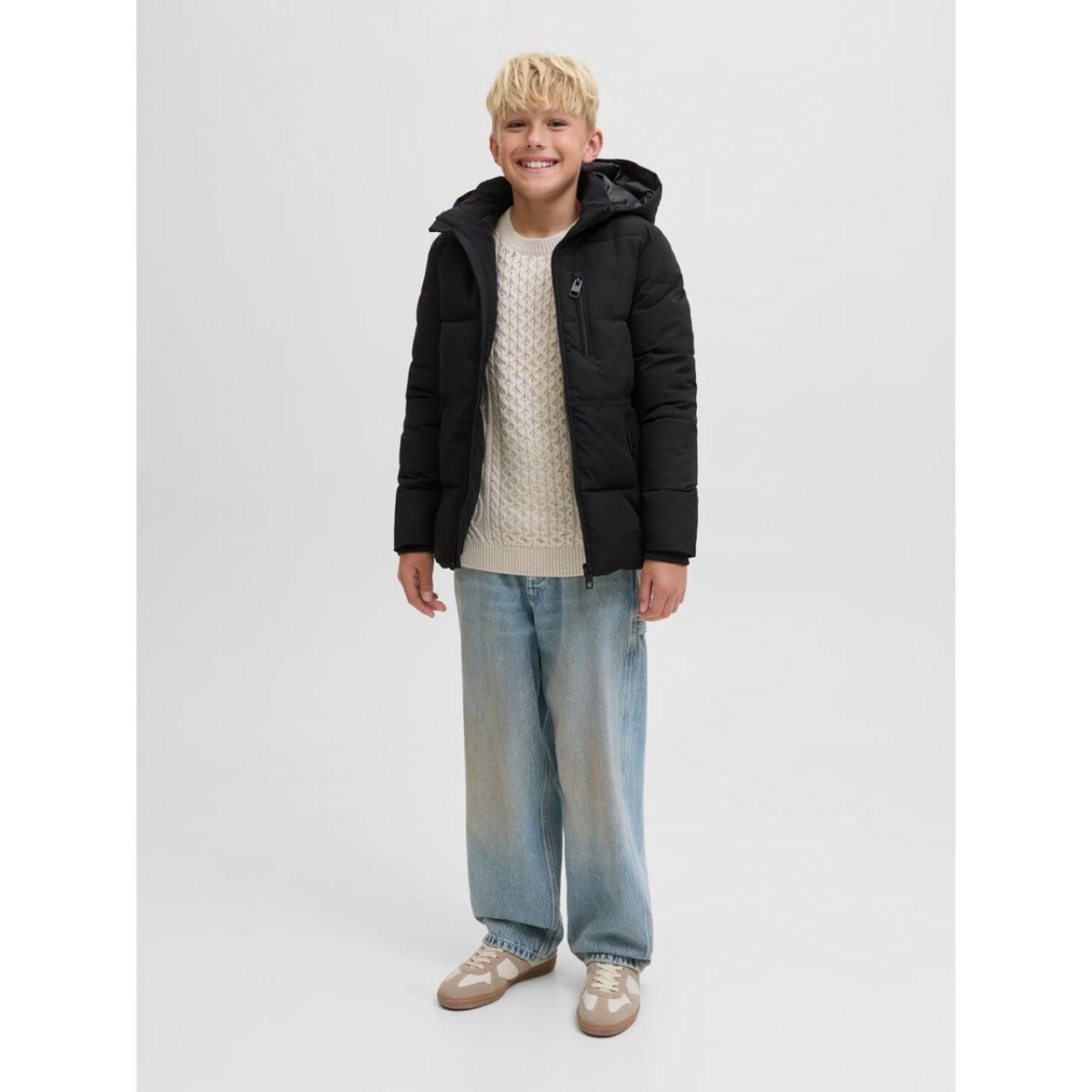 Μπουφάν puffer αγόρι JACK & JONES-12278853-Black