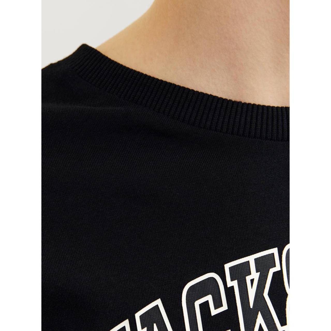 Μπλούζα μακό αγόρι JACK & JONES-12258928-Black φωτογραφία