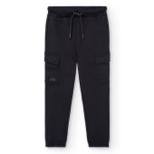 Παντελόνι φούτερ cargo αγόρι Boboli-502085-890-Black
