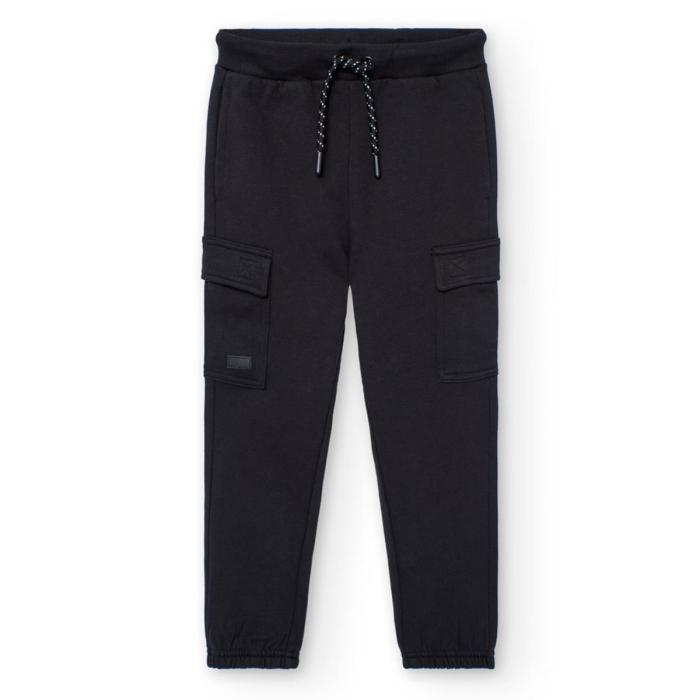 Παντελόνι φούτερ cargo αγόρι Boboli-502085-890-Black