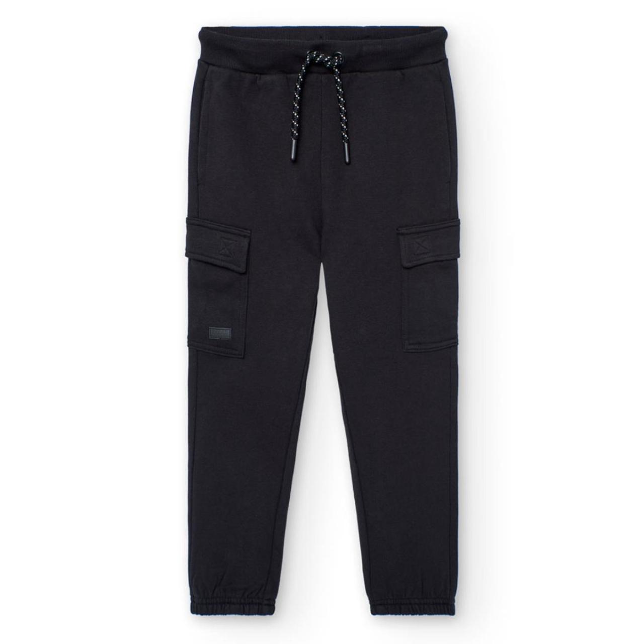 BOBOLI Παντελόνι φούτερ cargo αγόρι Boboli-502085-890-Black