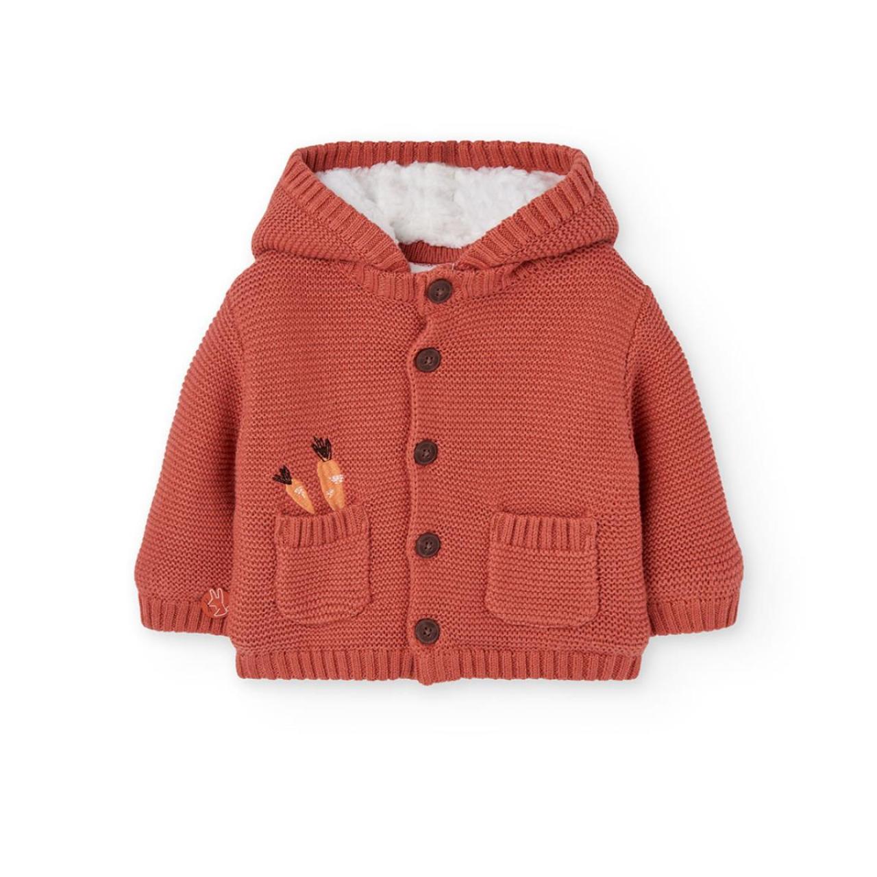 BOBOLI Ζακέτα μπεμπέ πλεκτή unisex Boboli-102104-5169-Orange
