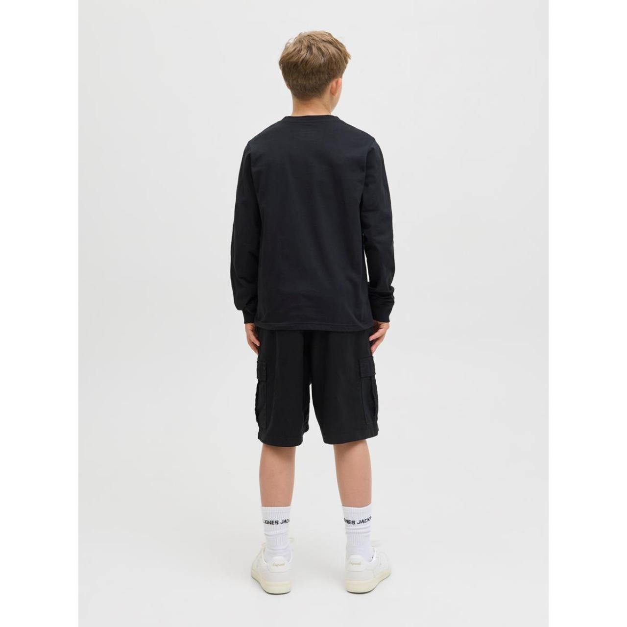 Μπλούζα μακό αγόρι JACK & JONES-12279650-Black