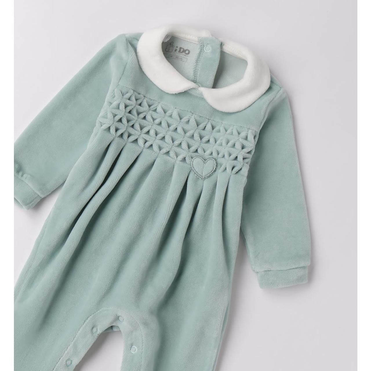 Φορμάκι μπεμπέ βελουτέ κορίτσι I DO-4.F187-4221-Green