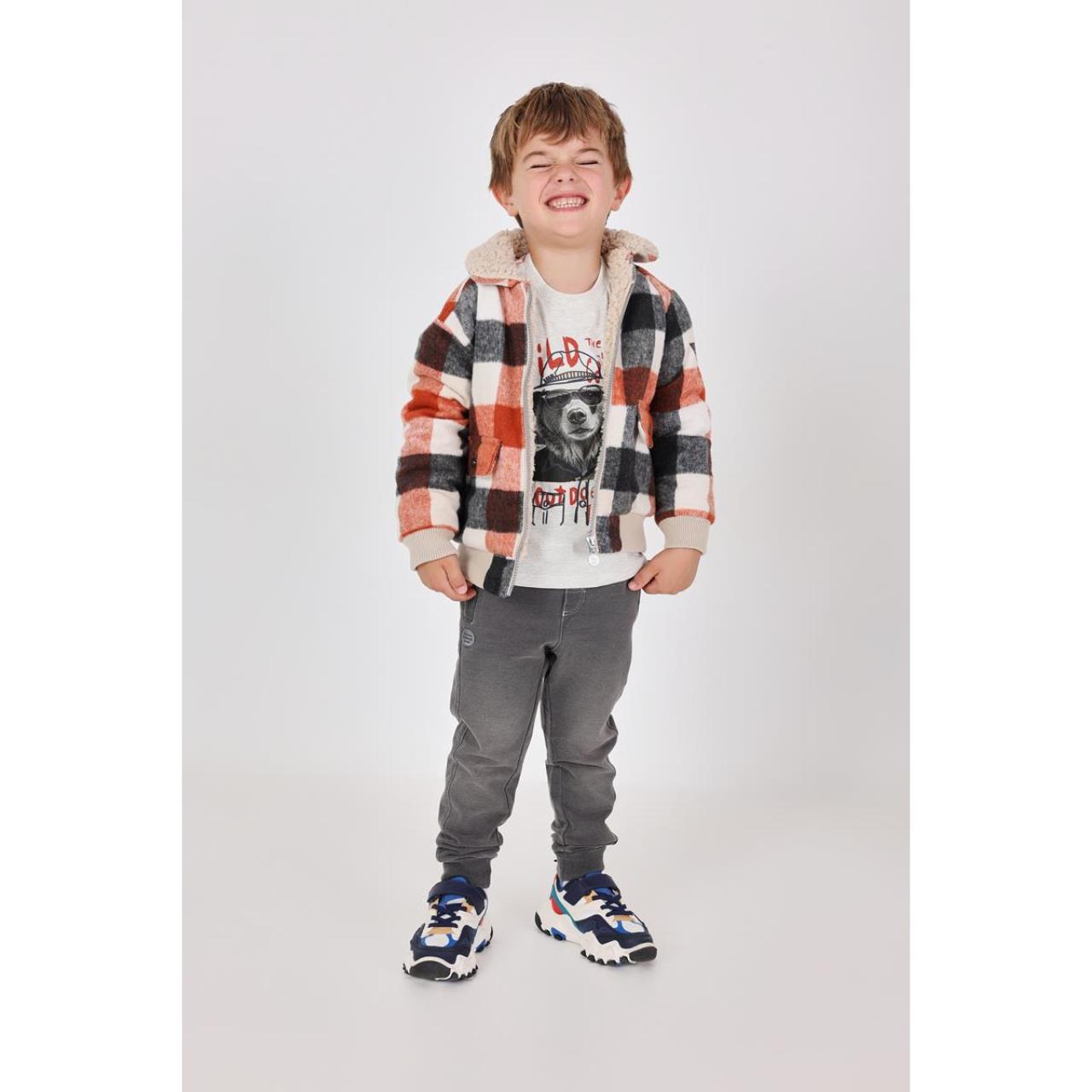 Μπουφάν fleece αγόρι Boboli-312163-9721-Beige φωτογραφία